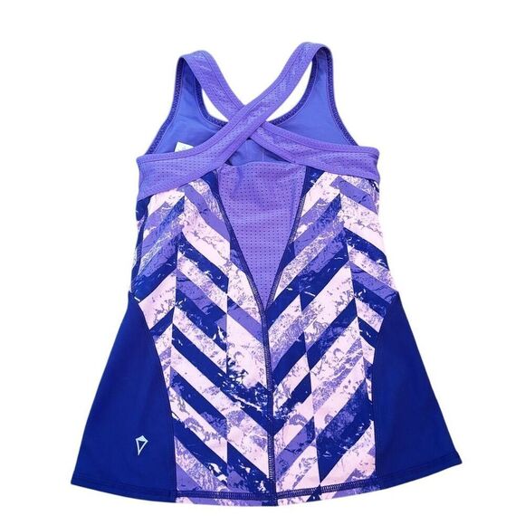 Ivivva by Lululemon Kids Tank Size 10 Multicolor Crisscross Back - Picture 4 of 7